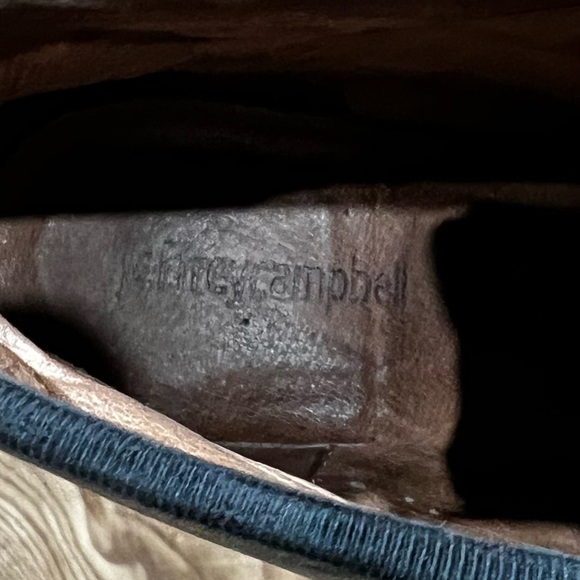 Jeffrey Campbell Talcott Black Leather Lace-Up Ankle Booties 7.5 - Picture 8 of 13